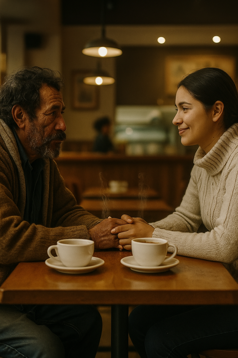 Él se llamaba Jules. Dormía en un portal junto al café de la esquina, envuelto en un abrigo que ya no abrigaba y cargando con un pasado que nunca contaba.