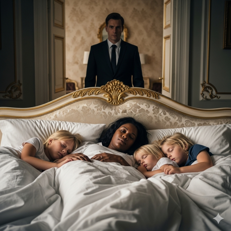 Ninguna niñera aguantaba ni un día con los trillizos del multimillonario… hasta que llegó una mujer negra e hizo lo que nadie pudo…vv