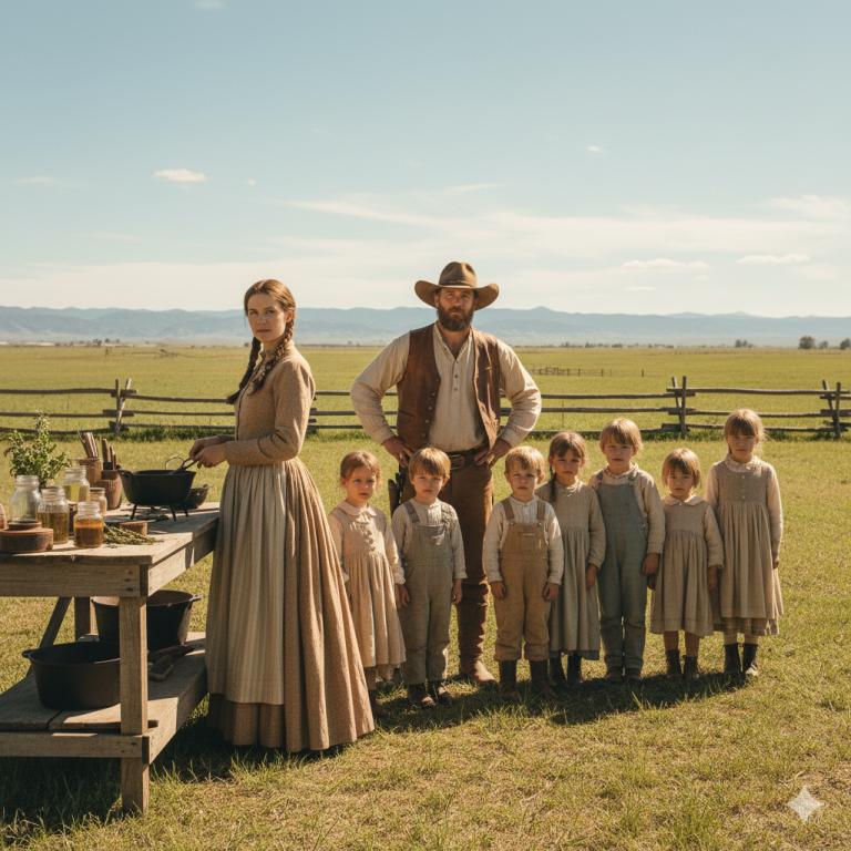 Una viuda fue contratada para cocinarles a 6 niños y a su padre… De ser despreciada, se convirtió en su madre….