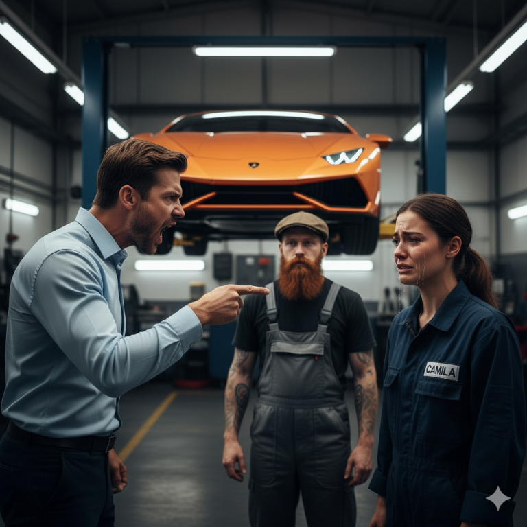 El jefe se disfrazó y fue al taller; al ver al gerente humillando a la mecánica, hizo algo que hizo que todos despertaran…