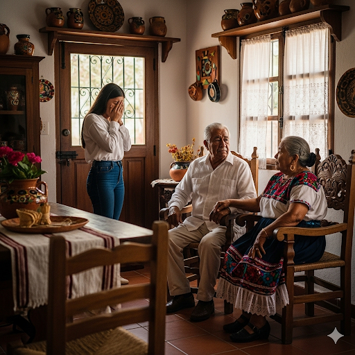 La hija se casó. No había vuelto a casa en 19 años. Los padres la visitaron discretamente. Inesperadamente, al abrir la puerta, rompieron a llorar de miedo.