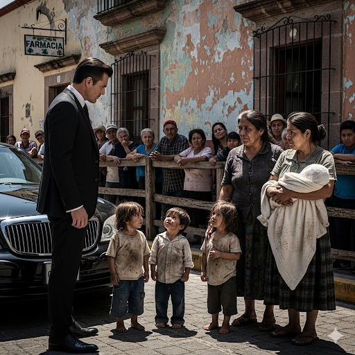 Un multimillonario vio a su exnovia —a quien había dejado hace seis años— mientras esperaba un Uber con tres niños que se parecían mucho a él. Él no sabía… que en realidad eran los hijos de Julián Castañeda.