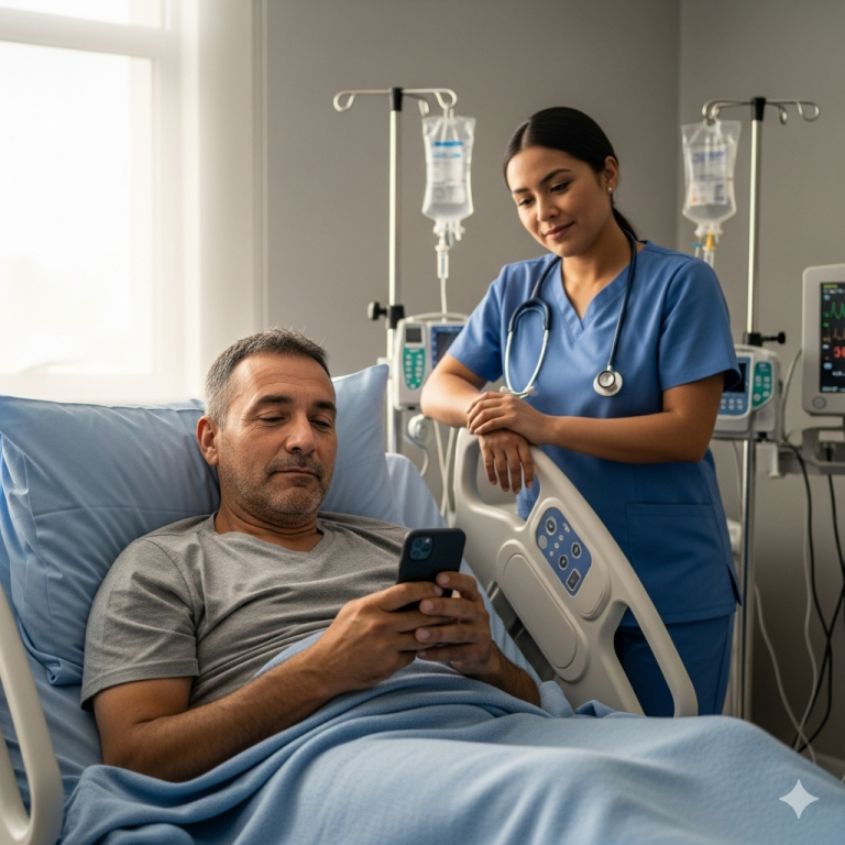 —Código azul en la 213. ¡Rápido! —gritó una enfermera.