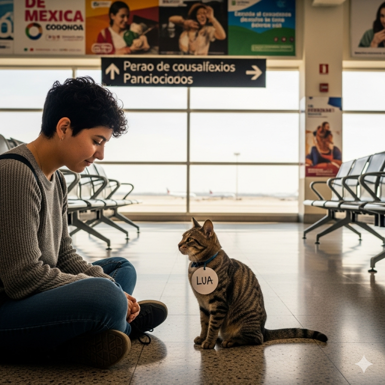 Valentina llevaba dos horas esperando en la Puerta 16 del aeropuerto de Lisboa, con un café ya frío en la mano y los auriculares puestos, aunque no escuchaba nada.