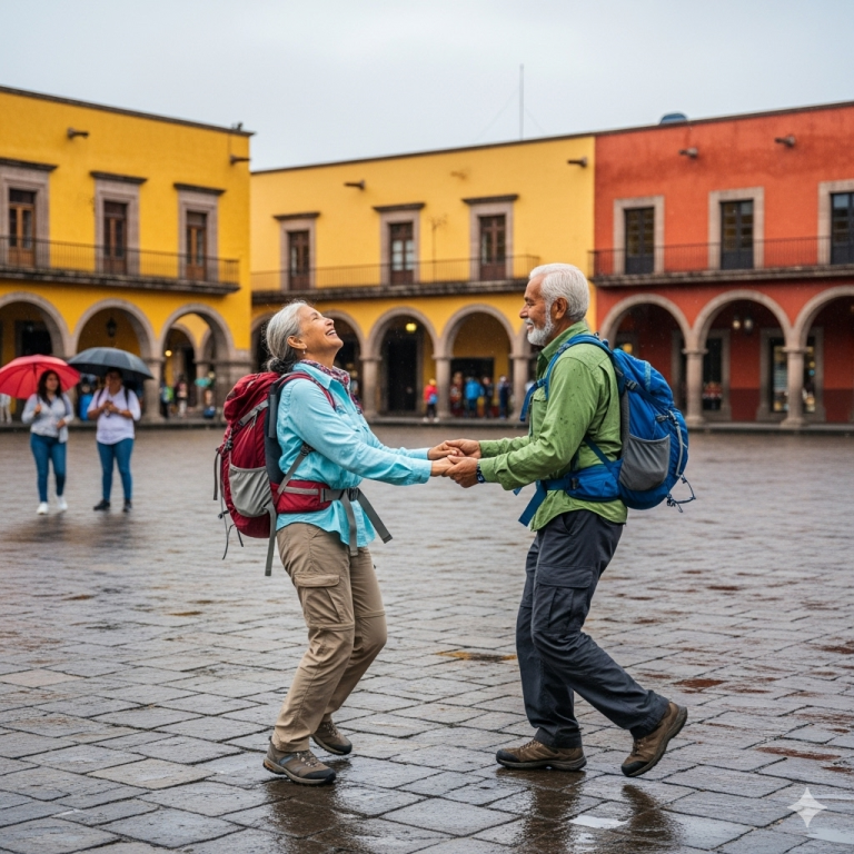 Las mochilas parecían demasiado grandes para sus espaldas encorvadas.