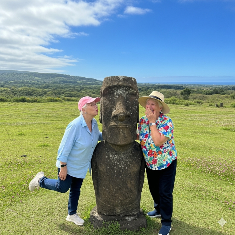 “Dos viudas. Un sueño. 80 días para vivir como nunca antes.”