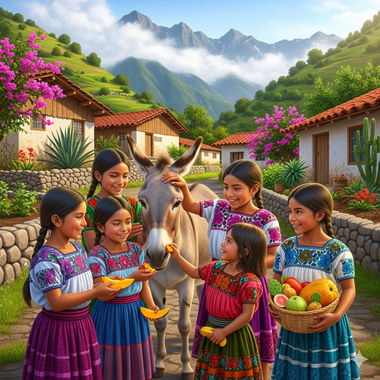 EL BURRO QUE CUIDABA A LOS NIÑOS