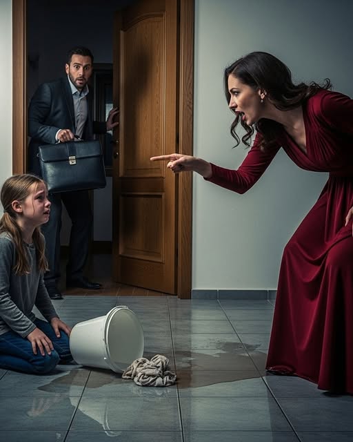 La niña suplicó “Me duele mucho la mano”. Entonces, de repente, su padre millonario entró corriendo y gritó…