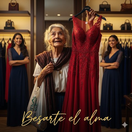 Una mujer de casi setenta años entró a una tienda de ropa.