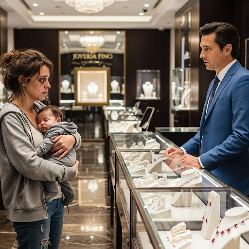 Madre Pobre Vende el Anillo para Comprar Leche — Pero el Joyero la Sorprende con un Gesto Inesperado