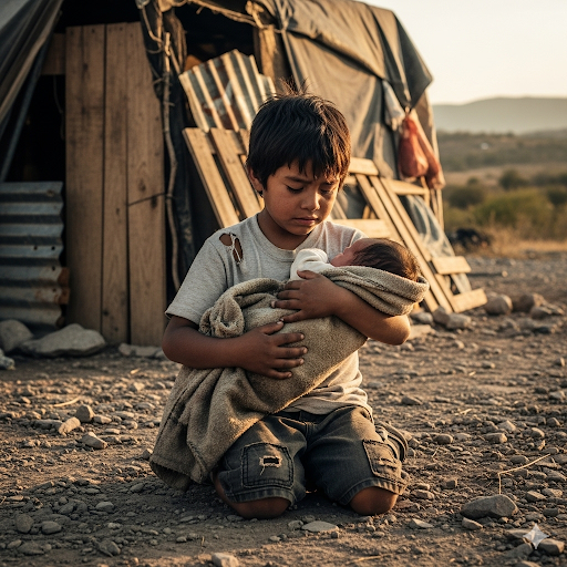 UN NIÑO SALVÓ A UN BEBÉ RECIÉN NACIDO GRAVEMENTE DEVASTADO DE LA ORILLA DE LA BASURA, ¡EL FINAL ES INCREÍBLE!