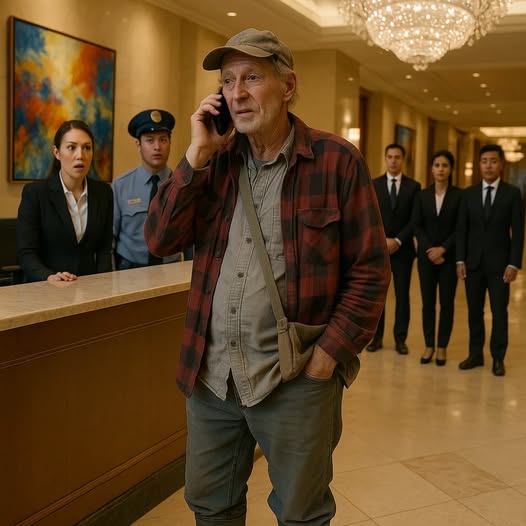 Un granjero entró en un hotel, pero la recepcionista lo miró con desprecio. Cuando sacó su teléfono, todos se arrepintieron…