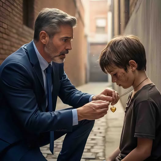 El multimillonario vio a un niño pobre con su collar perdido. Lo que hizo después lo dejó impactado…
