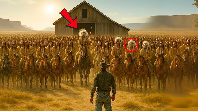 Un VAQUERO ayudó a un niño APACHE hambriento. Al día siguiente, 200 guerreros llegaron a su granero….