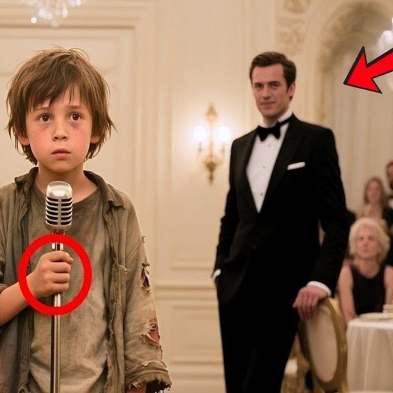 Un millonario se burla de un niño mendigo… ¡hasta que su voz hace temblar a todos !