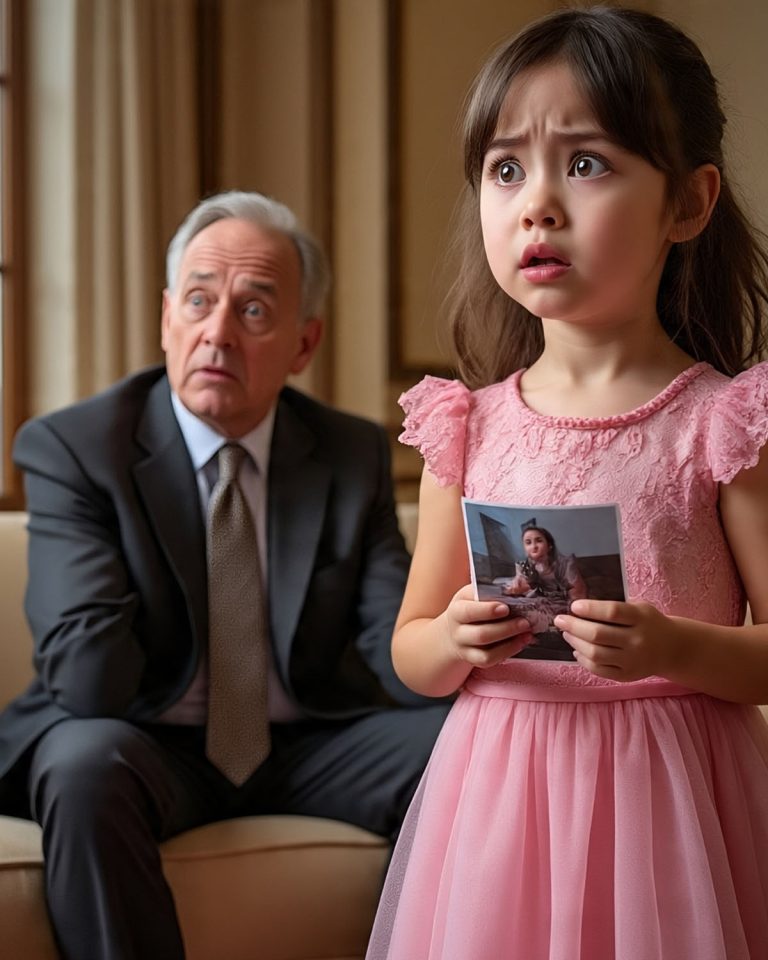 NIÑA DE 8 AÑOS GRITA “¡PAPÁ!” AL VER A UN MILLONARIO — Y LE MUESTRA UNA FOTO QUE LO DEJA EN SHOCK…