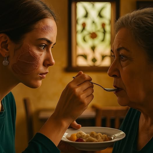 Mi tía me quemó la cara con agua hirviendo. Ahora soy yo quien la alimenta.