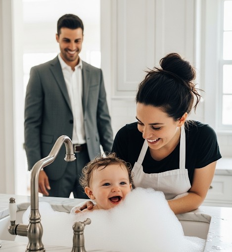 Un millonario volvió a casa sin avisar…y se quedó helado al ver lo que la criada le hacía a su hijo.
