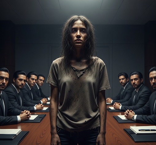 Todos se rieron de su bolsa vieja y de sus flats raspados —a pensaron que no era más que la señora de la limpieza. Pero sesenta segundos después, entró a la sala de juntas…