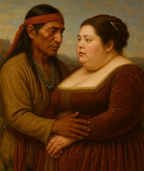 Una noble obesa fue entregada a un Apache como castigo por su padre—Pero él la amó como nadie…