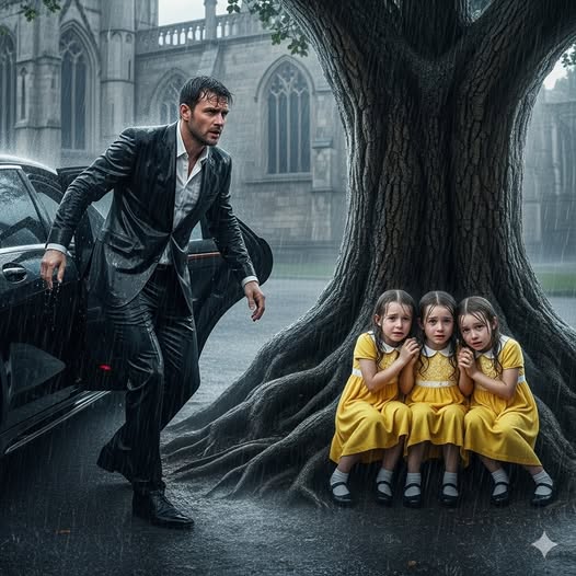 Llegó a casa sin avisar y encontró a sus trillizas abandonadas por su nueva esposa bajo la lluvia…