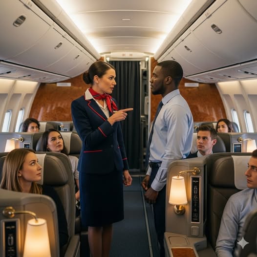 A un CEO negro le negaron el asiento de primera clase — cuando el avión aterrizó, hizo algo que dejó en shock a toda la tripulación…