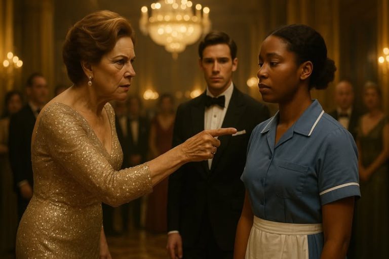 “SI BAILAS ESTE VALS, TE CASAS CON MI HIJO…” El millonario se burló, pero la criada negra era campeona de baile.