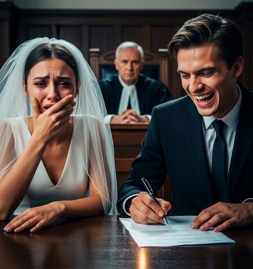 Él firmó los papeles del divorcio, burlándose de mí… Hasta que el juez leyó en voz alta el testamento de mi padre.