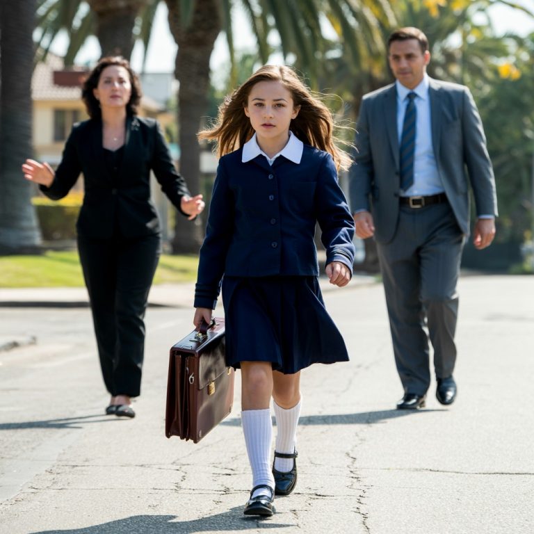 Después del funeral de su padre en California, una niña es dejada en la calle por su madrastra — pero un abogado millonario aparece de repente y descubre un testamento oculto.