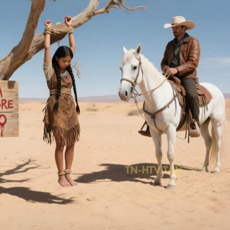 Ranchero Silencioso Encontró a una Joven Comanche Colgada de un Árbol con un Letrero que Decía …