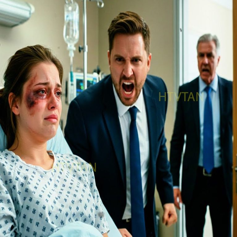 En el hospital después del parto, mi esposo millonario me golpeó… y mi padre CEO detuvo su empresa…