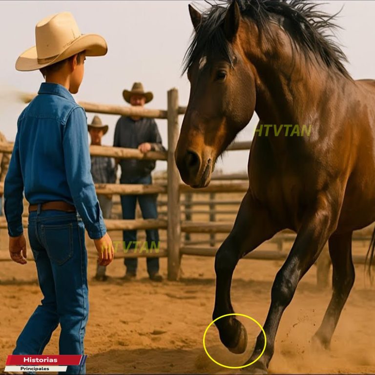 TE DOY MI RANCHO SI TOCAS ESTE CABALLO… SE RIÓ EL HACENDADO… PERO EL HUMILDE MUCHACHO LO CALLÓ…