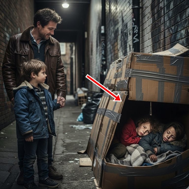 “¡Papá, esos niños entre la basura son iguales a mí!” Niño conmueve a millonario…