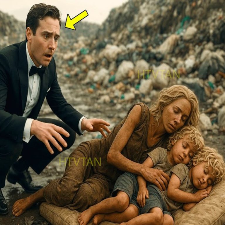 UN MILLONARIO SE QUEDA HELADO AL VER A SU EXESPOSA DUMIENDO CON MELLIZOS EN UN BASURAL…