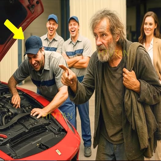 ¿PUEDO ARREGLARLO A CAMBIO DE COMIDA?” — SE RIERON, SIN IMAGINAR QUE ERA UNA LEYENDA DEL AUTOMOVIL..