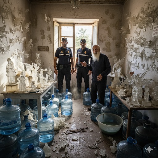 Un anciano de 75 años pide todos los días 14 cajas de agua mineral. El repartidor sospechó y llamó a la policía.A Cuando abrió la puerta, todos quedaron sorprendidos…