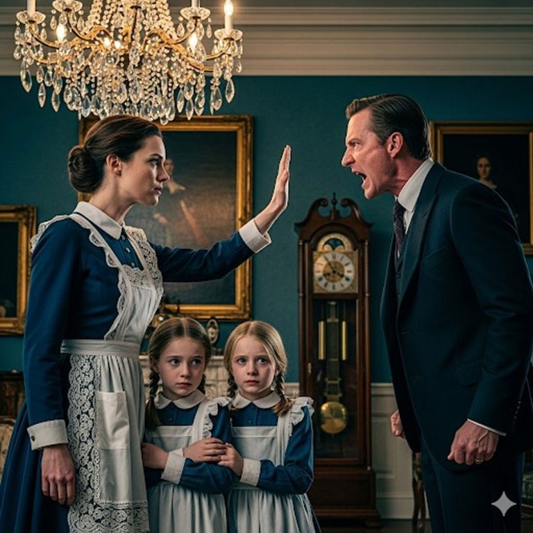 ¡No Toquen A Mis Hijas! — Gritó El Millonario, Pero La Nueva Empleada De Limpieza Se Volvió Y Dijo..