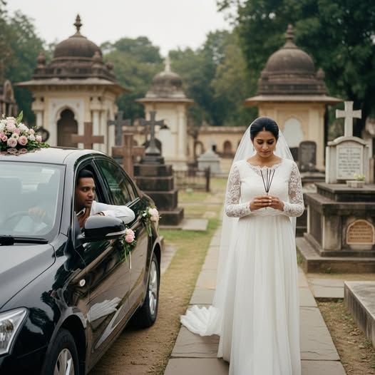 Camino al pueblo natal de su nuevo esposo, la novia pidió al chofer detenerse en el cementerio para encender incienso por su difunto marido. Pero al salir de allí, el chofer le susurró lo que había visto…
