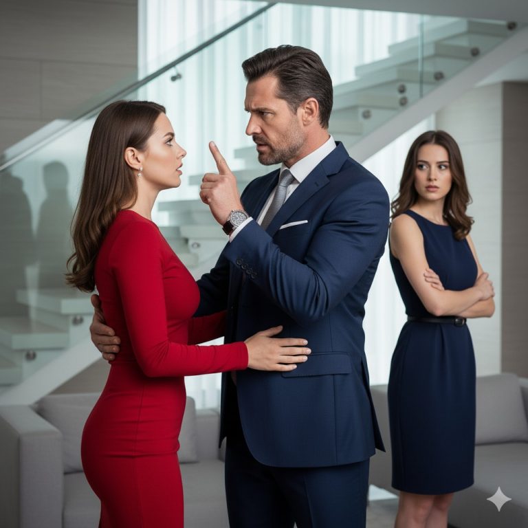 Esposo trae a su amante a casa y le grita a su esposa: “No mereces vivir en esta villa” — unos minutos después ella muestra las escrituras de propiedad y deja a toda la familia atónita…