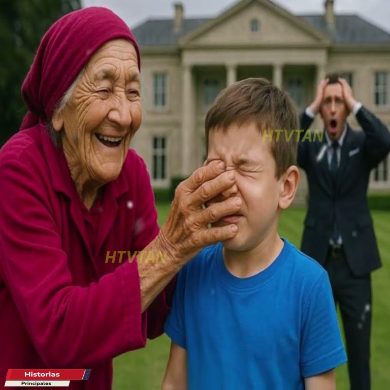 EL HIJO DEL MILLONARIO ERA CIEGO, HASTA QUE UNA ANCIANA FROTÓ SUS OJOS Y SUCEDIÓ ALGO IMPOSIBLE…