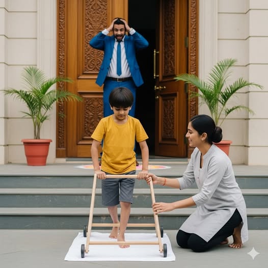 El multimillonario regresa inesperadamente temprano a casa… y se queda asombrado al ver lo que la criada hacía con su hijo…