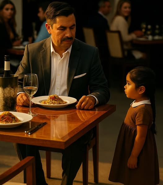 ¿Puedo comer con usted? —preguntó la niña sin hogar al millonario. ¡Su respuesta hizo llorar a todos!