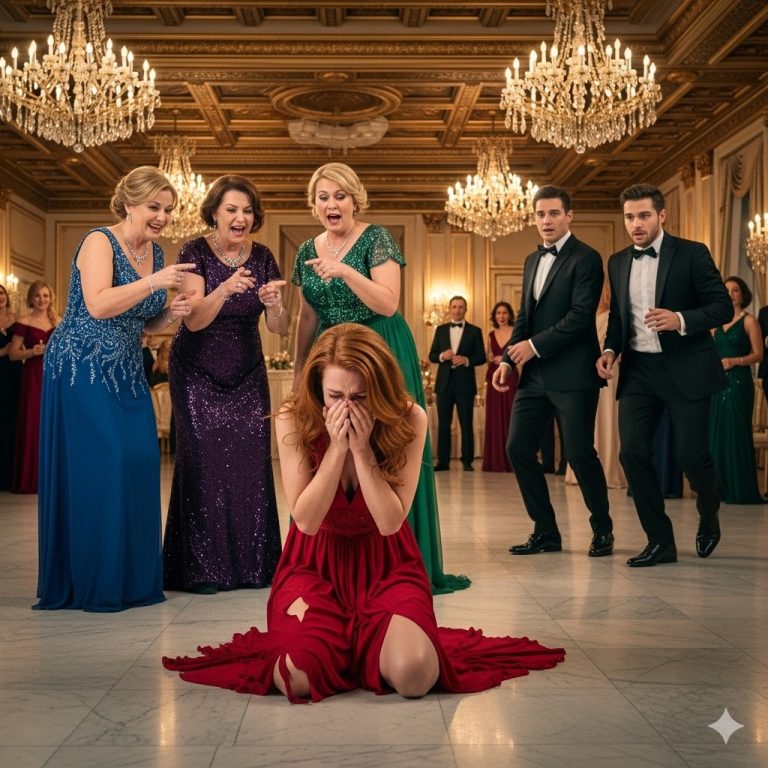 La familia de su esposo la obliga a desnudarse en público para humillarla… hasta que sus dos hermanos multimillonarios aparecen y…