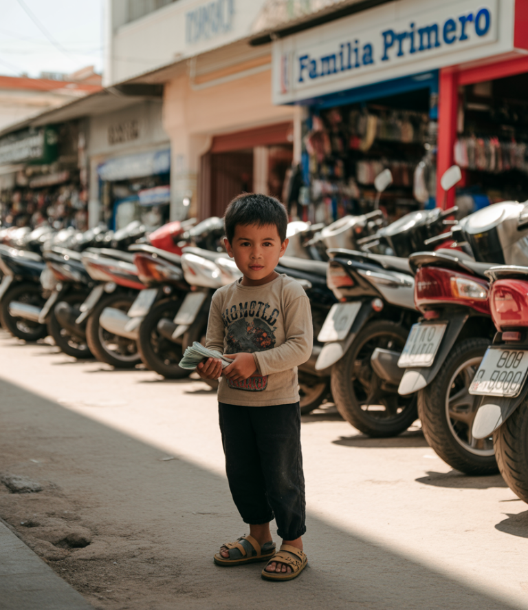 Un niño se acercó a nuestra mesa de motociclistas y preguntó: