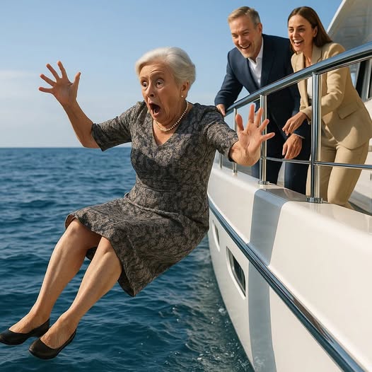 “Es hora de conocer a los tiburones”, susurró mi nuera antes de lanzarme por el borde del yate.