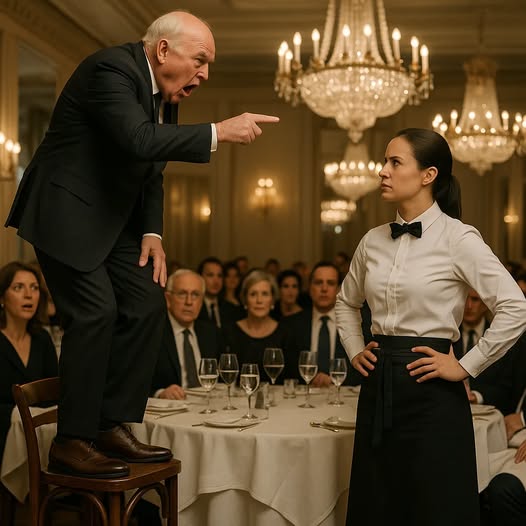 “¡Arrodíllate y limpia mis zapatos ahora mismo!” El multimillonario le gritó a la camarera negra, pero su respuesta lo dejó atónito…