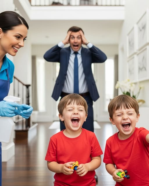 LOS GEMELOS DEL MILLONARIO ERAN CIEGOS, HASTA QUE LA NUEVA NIÑERA HIZO ALGO QUE CAMBIÓ TODO…