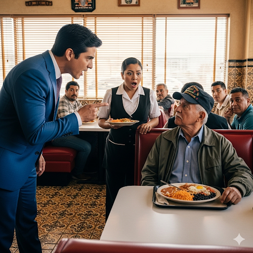 La despidieron por ayudar a un veterano… una hora después, cuatro marines entraron al café