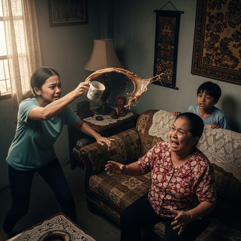 Mi hija me arrojó café caliente cuando me negué a darle mi tarjeta de crédito a su hijo. Lo que encontró en mi casa unos días después… la dejó en shock.