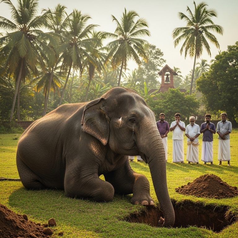 EL ELEFANTE QUE LLORÓ JUNTO A LA TUMBA DE SU CUIDADOR
